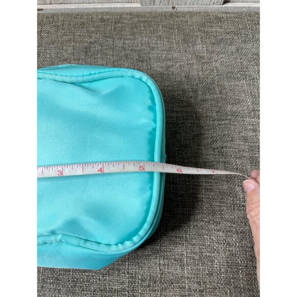 Swim Themed Clear Aqua Cosmetic & Accessory Bag Set With Wristlet - Picture 8 of 10